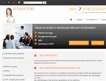 Tablet Screenshot of isis-formation.fr